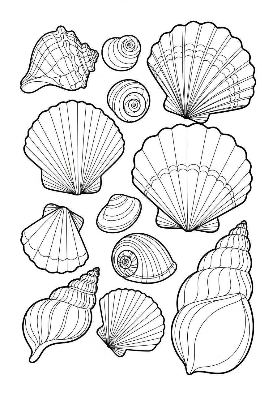 de schatten van het strand kleurplaat