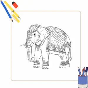 Olifant Kleurplaat