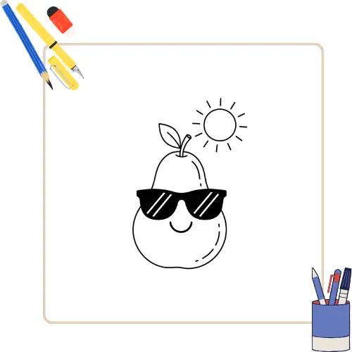 Kleurplaat Peer thumbnail