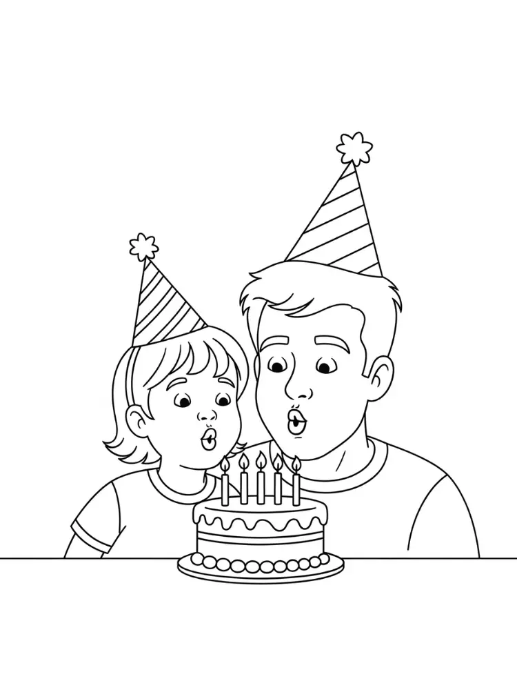Kleurplaat Verjaardag Papa 11 cadeau strik papa kleurplaat
