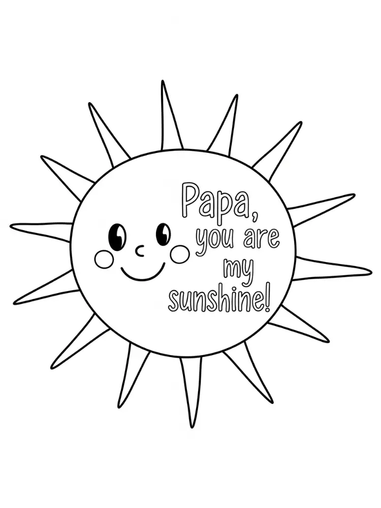 Kleurplaat Verjaardag Papa 23 papa kind tekening maken kleurplaat