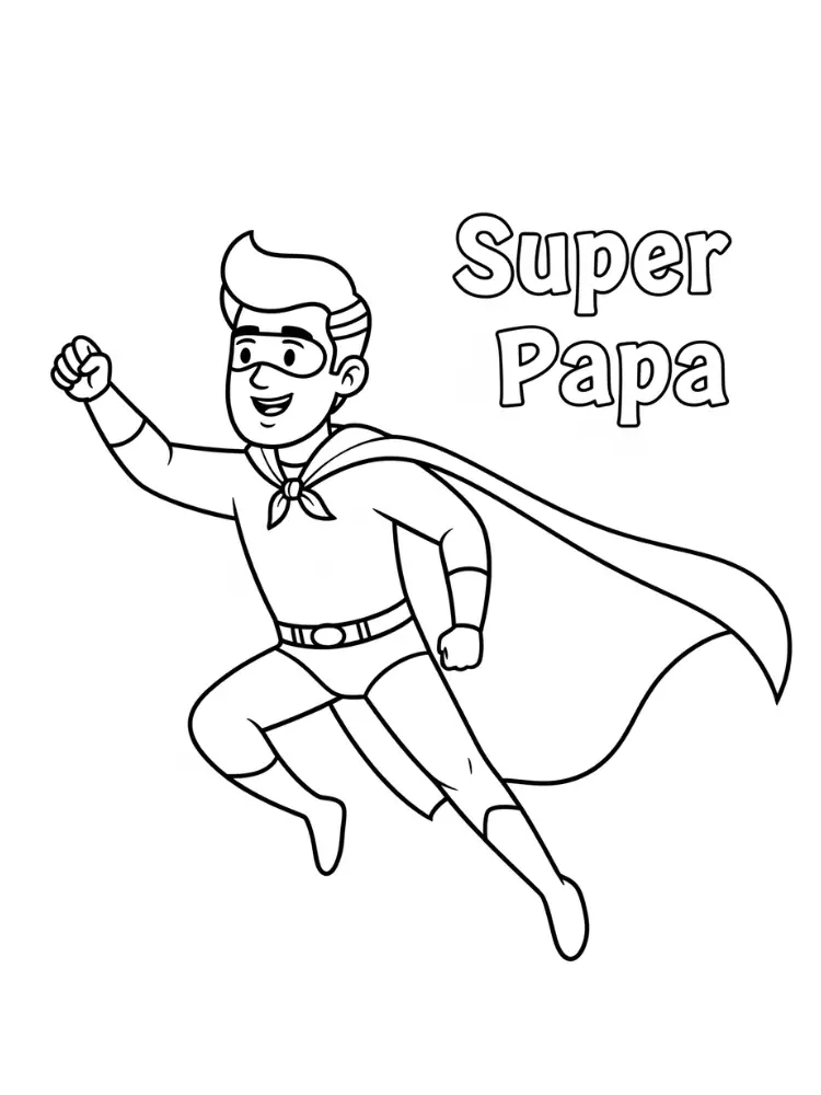 Kleurplaat Verjaardag Papa 25 papa knuffel kind kleurplaat