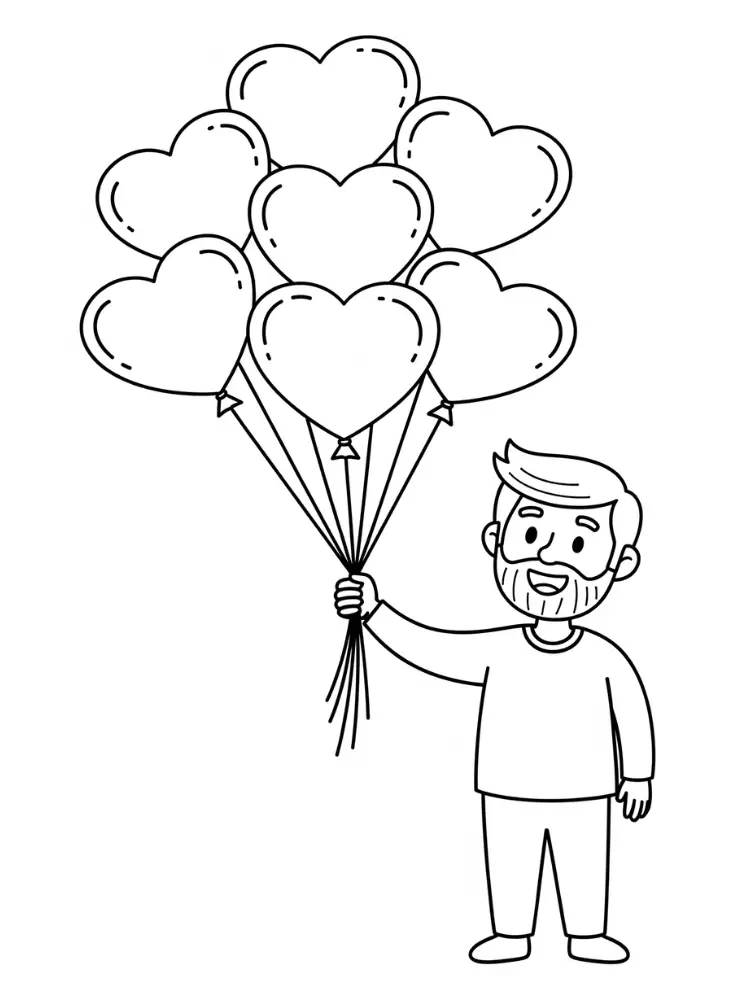 Kleurplaat Verjaardag Papa 27 papa op troon kleurplaat