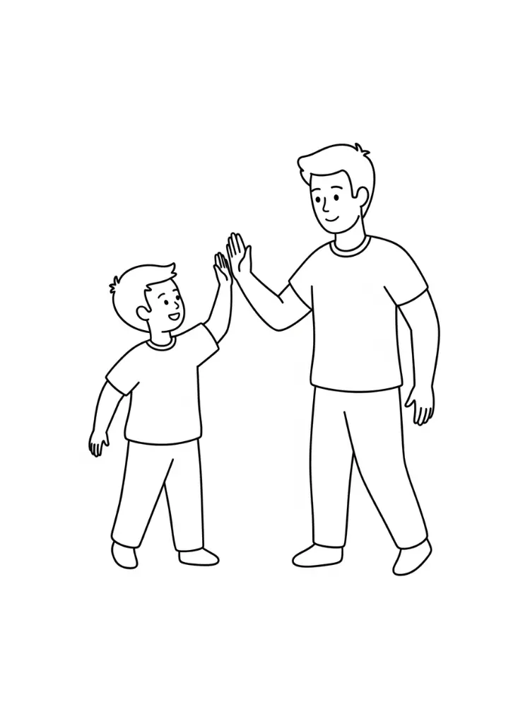 Kleurplaat Verjaardag Papa 28 papa superheld kleurplaat