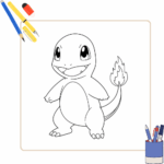 Charmander Kleurplaat thumbnail