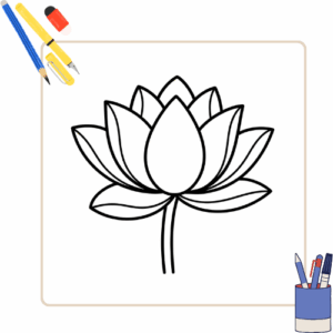 Lotus Kleurplaat