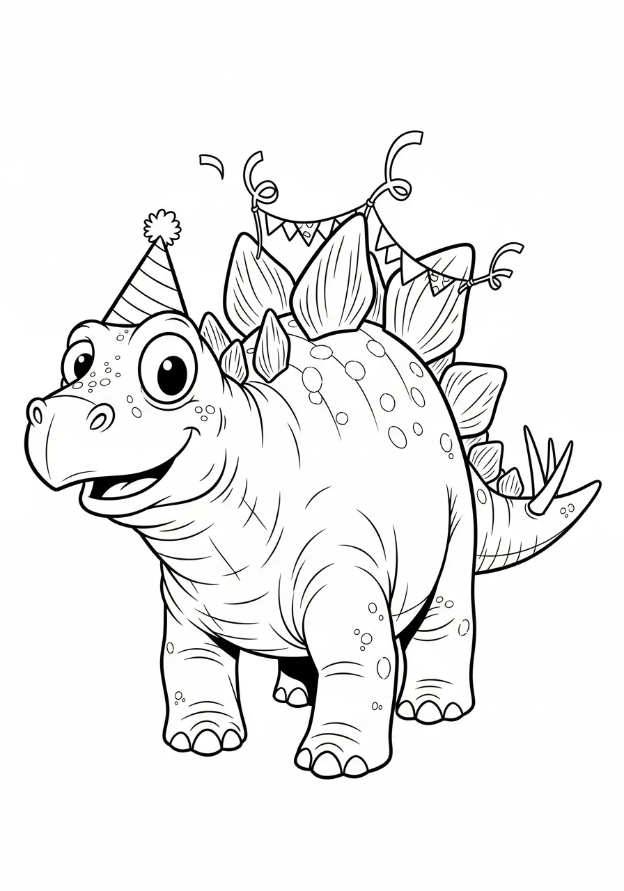 stegos feestje kleurplaat