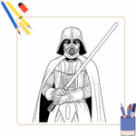 Darth Vader Kleurplaat thumbnail