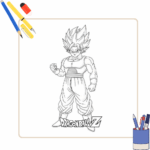 Kleurplaat Dragon Ball Z thumbnail