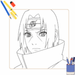 Itachi kleurplaat thumbnail