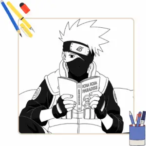 Kakashi kleurplaat