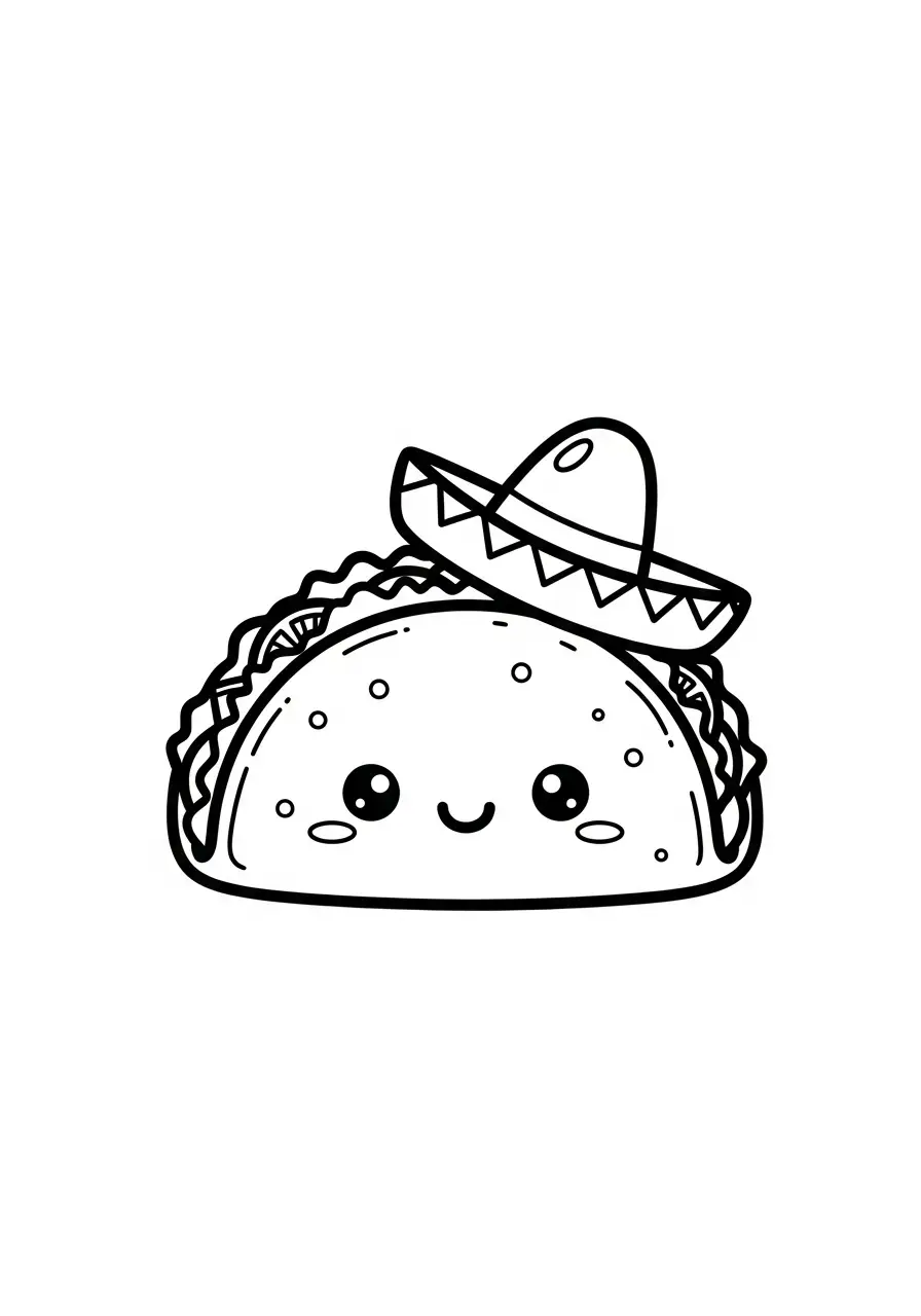 Kawaii Eten Kleurplaten 33