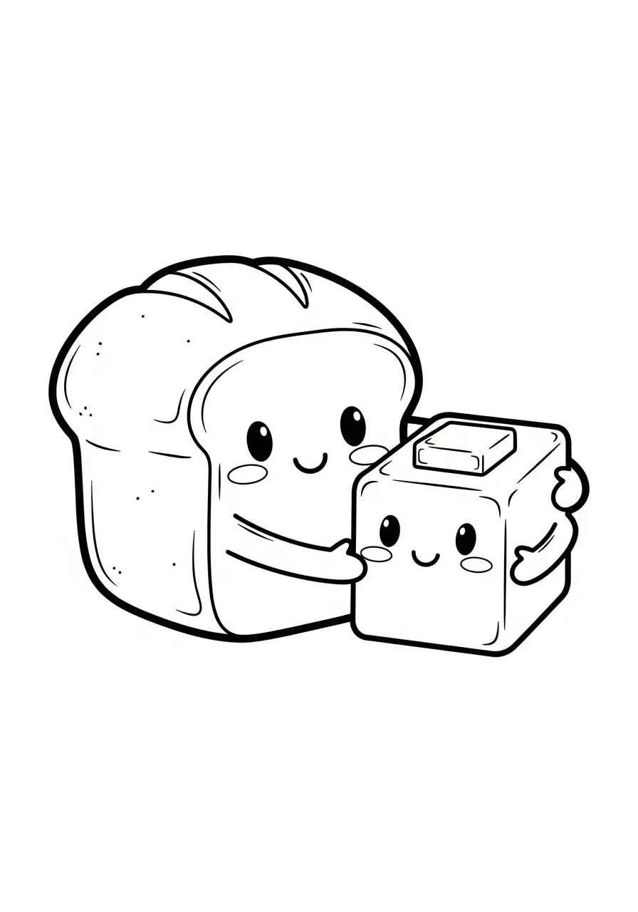 Kawaii Eten Kleurplaten 23