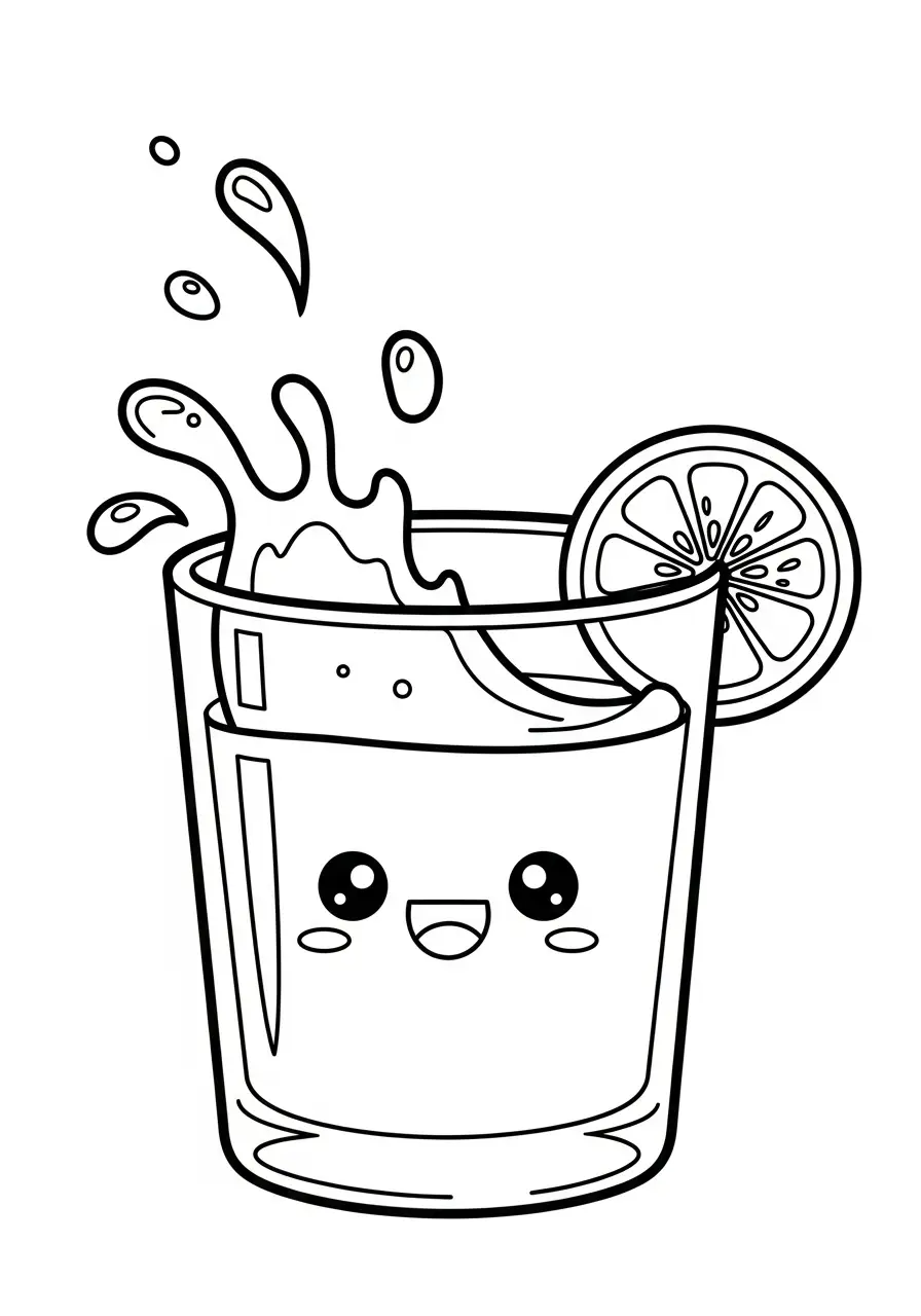 Kawaii Eten Kleurplaten 21