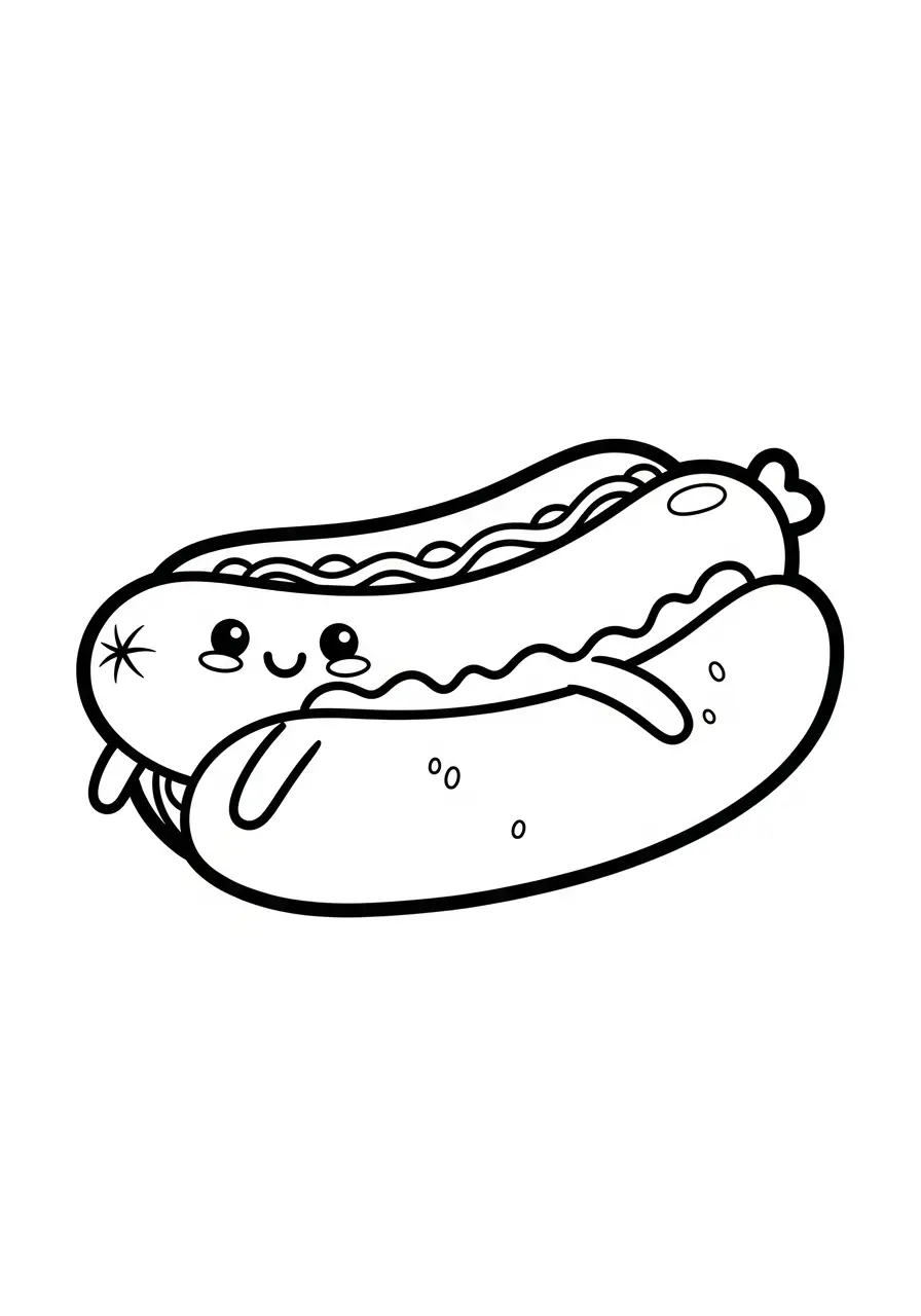 Kawaii Eten Kleurplaten 19