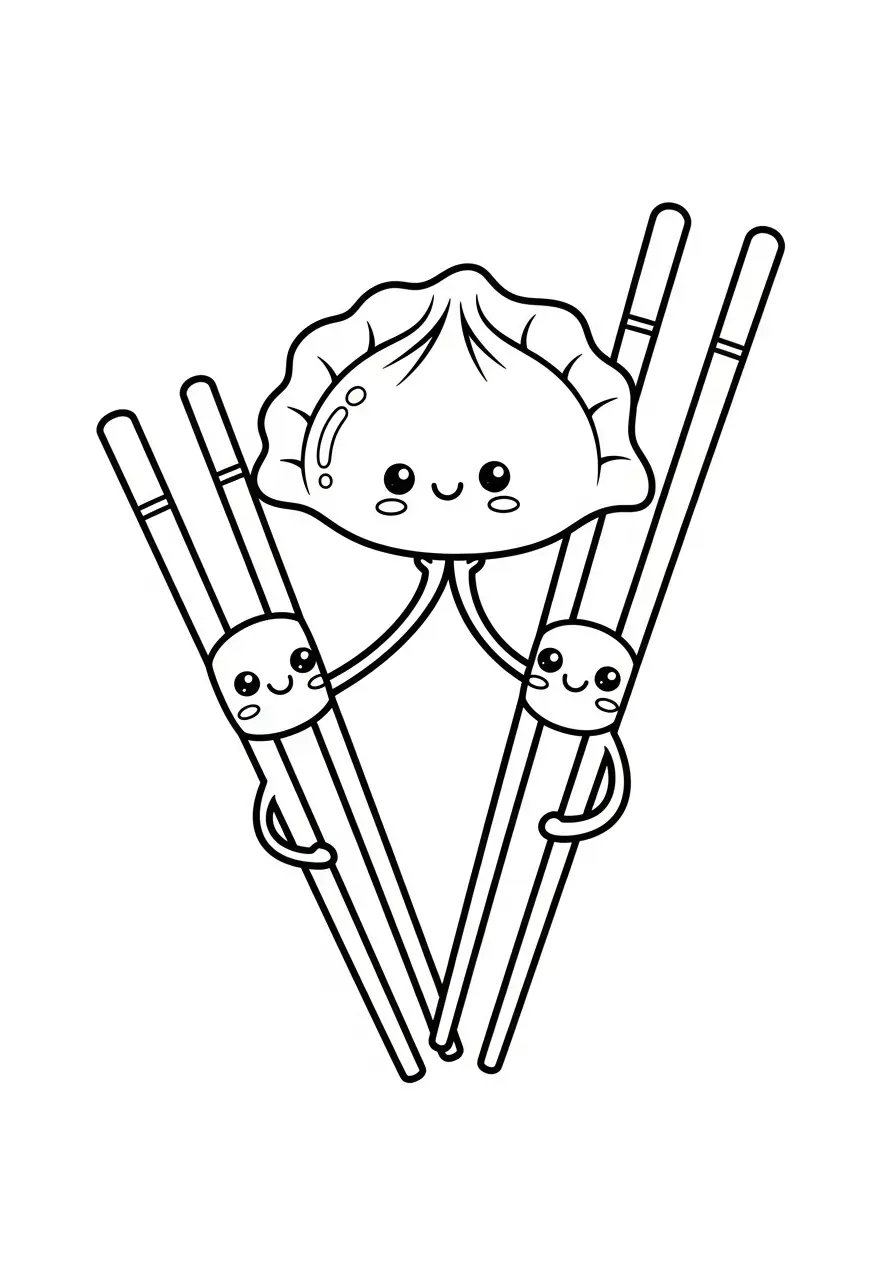 Kawaii Eten Kleurplaten 16