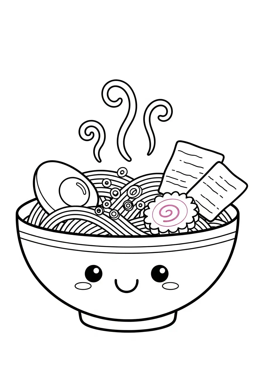 Kawaii Eten Kleurplaten 32