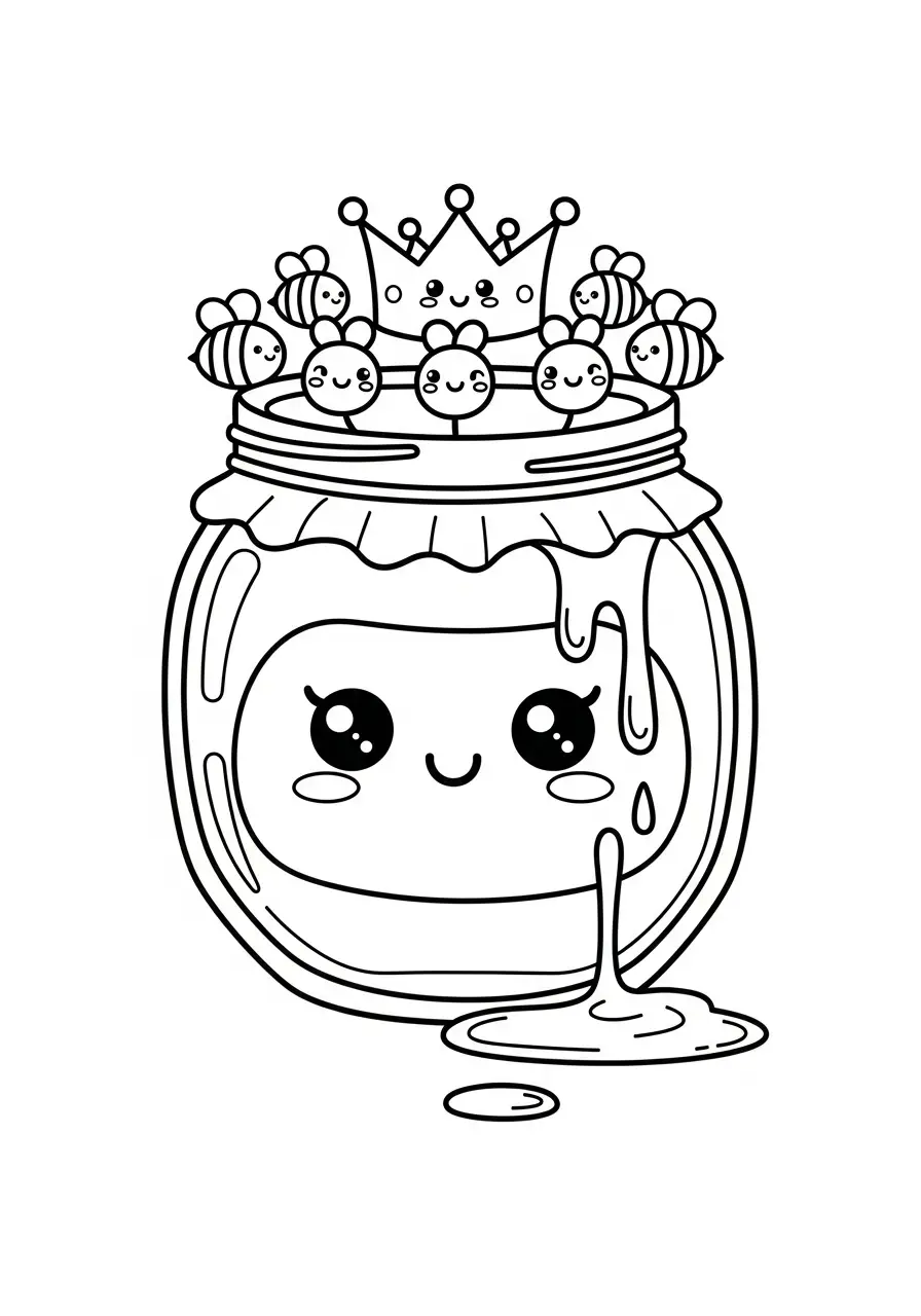 Kawaii Eten Kleurplaten 11