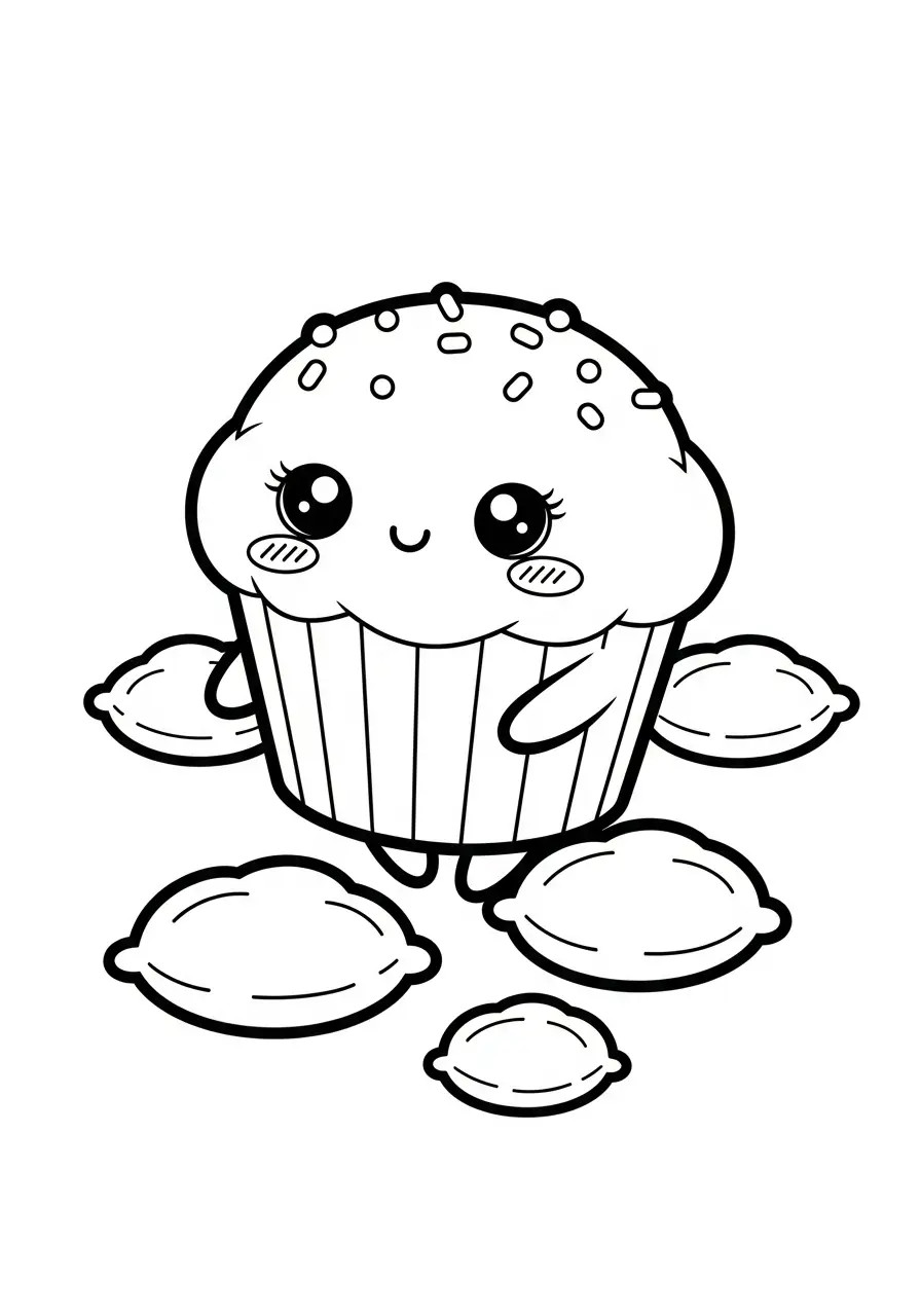 Kawaii Eten Kleurplaten 7