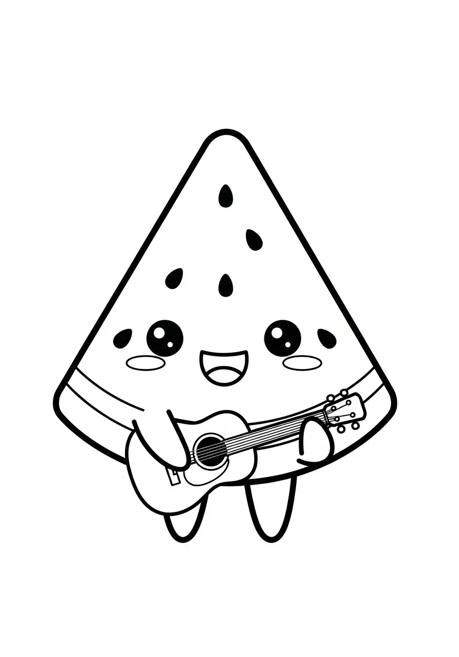 Kawaii Eten Kleurplaten 5