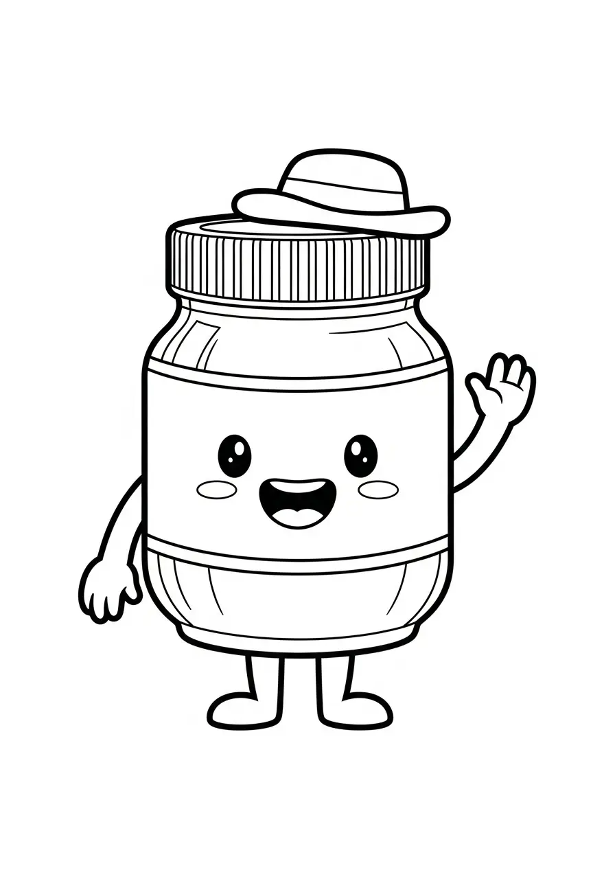 Kawaii Eten Kleurplaten 4