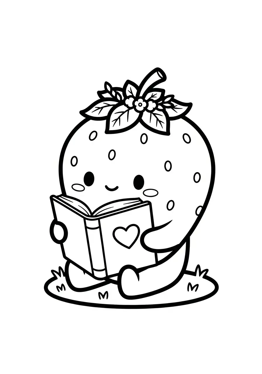 Kawaii Eten Kleurplaten