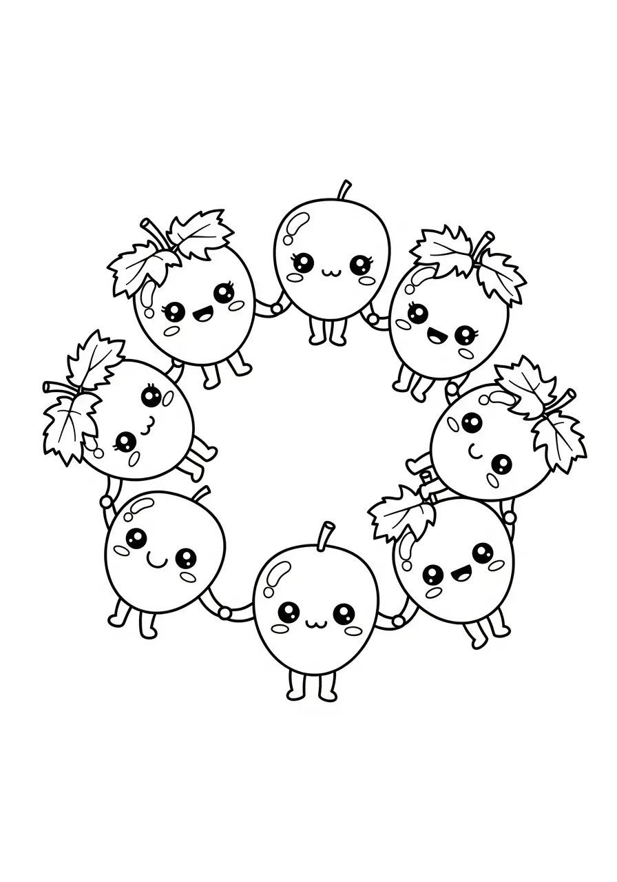 Kawaii Eten Kleurplaten 30