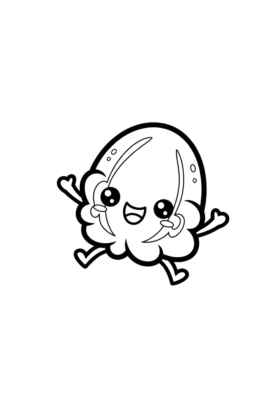 Kawaii Eten Kleurplaten 29