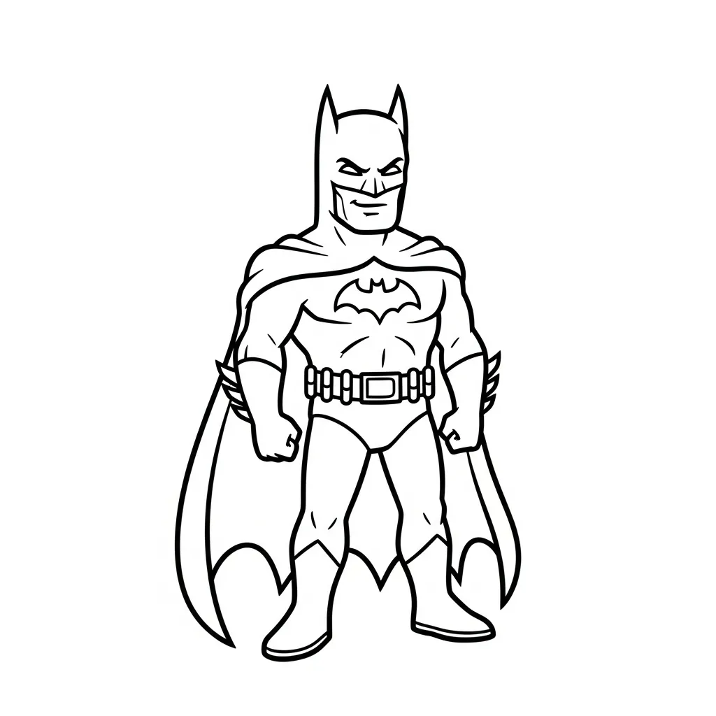 Kleurplaat Batman 12 Kleurplaat Batman 4