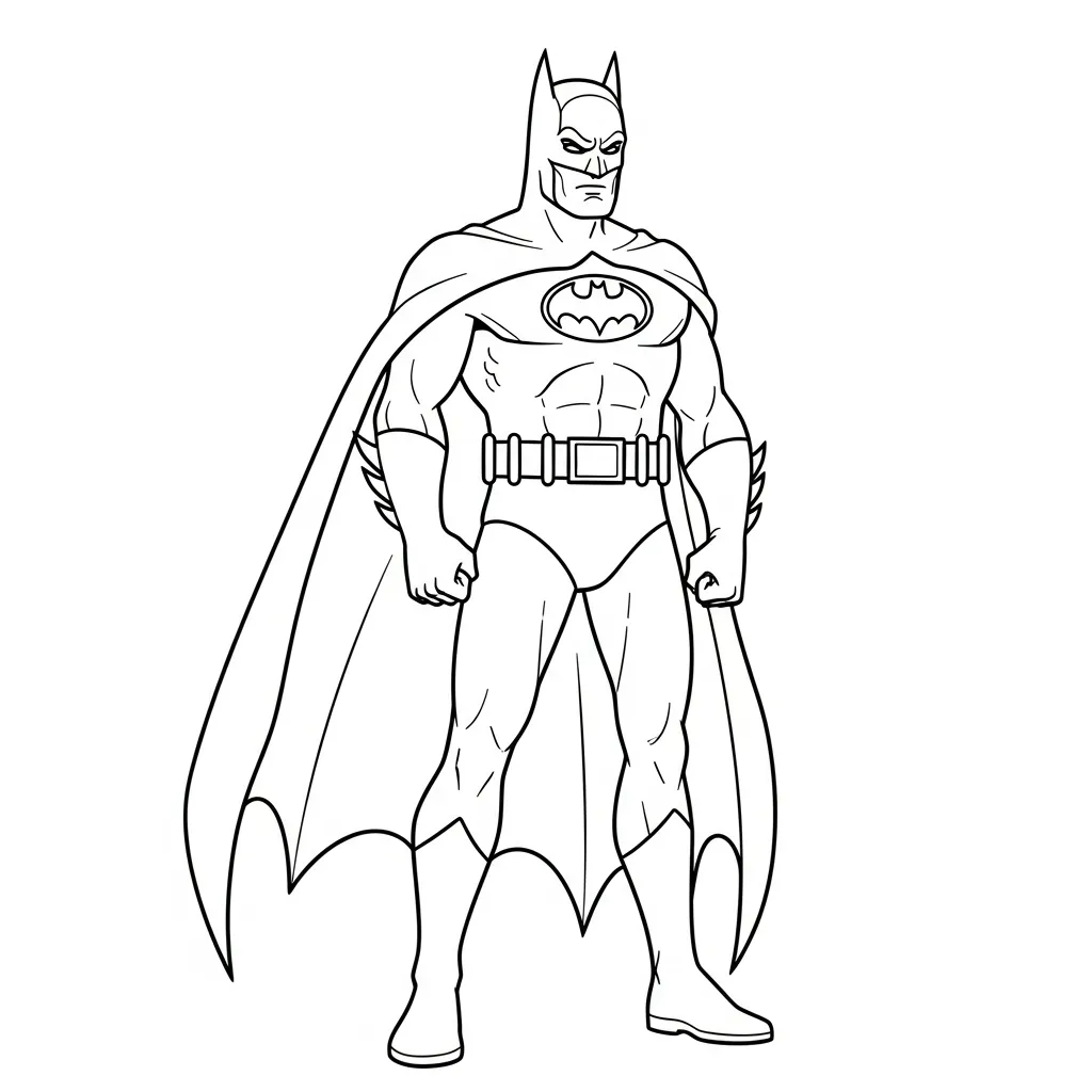 Kleurplaat Batman 9 Kleurplaat Batman 1