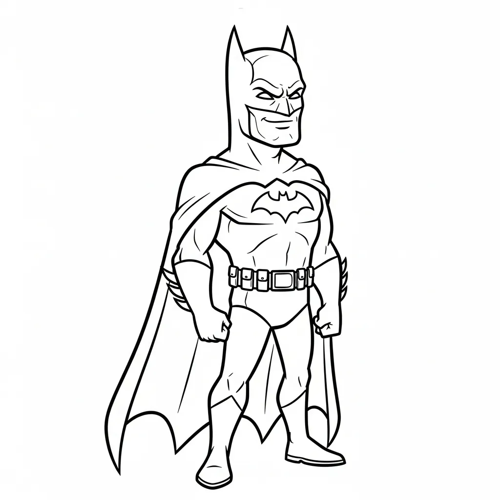 Kleurplaat Batman 10 Kleurplaat Batman 2