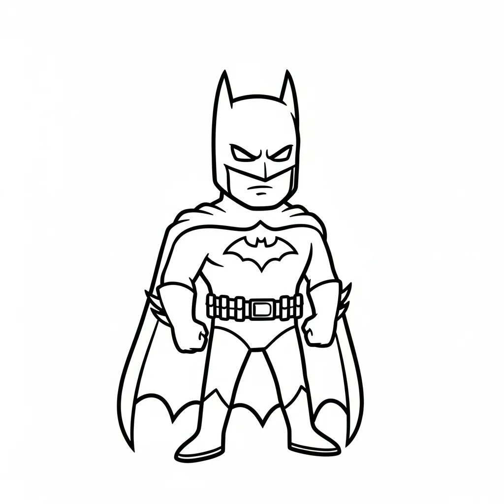 Kleurplaat Batman 11 Kleurplaat Batman 3