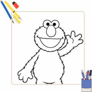 Kleurplaat Elmo