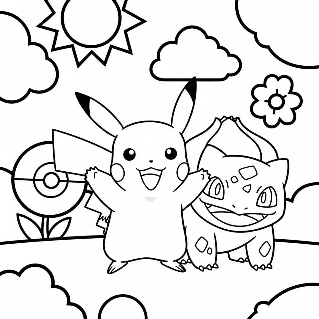 Kleurplaat Pokemon 9 Kleurplaat Pokemon 1
