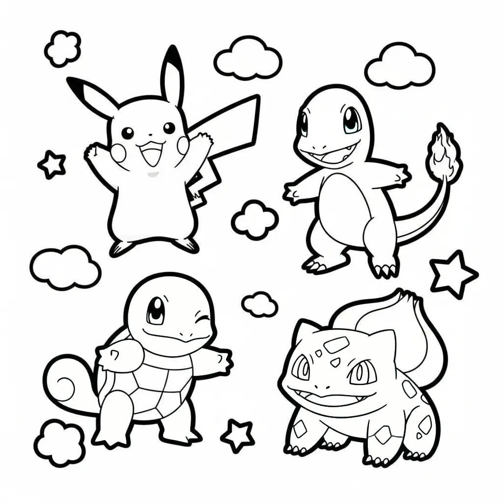 Kleurplaat Pokemon 11 Kleurplaat Pokemon 3