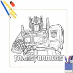 Kleurplaat Transformers thumbnail