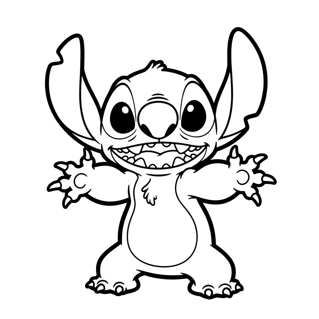 Stitch 색칠하기 페이지 1