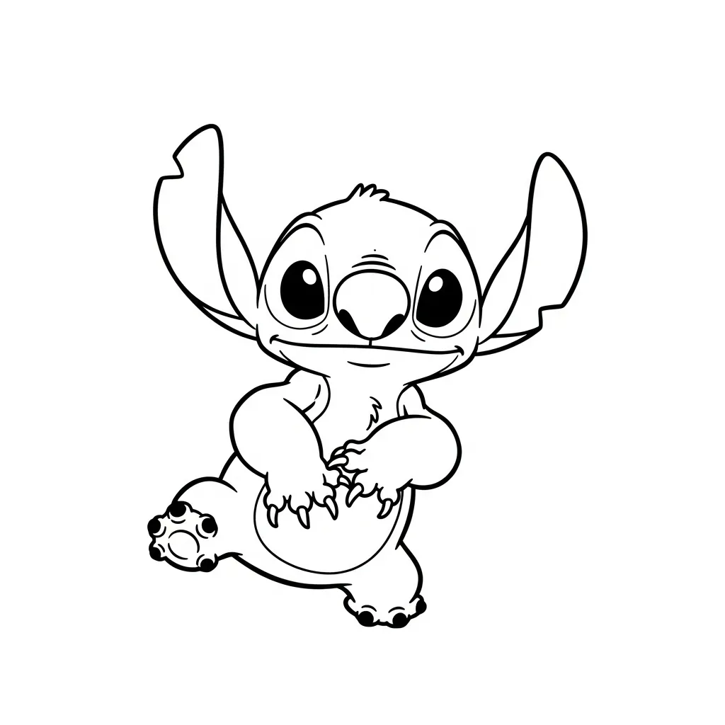 Stitch 색칠하기 페이지 2