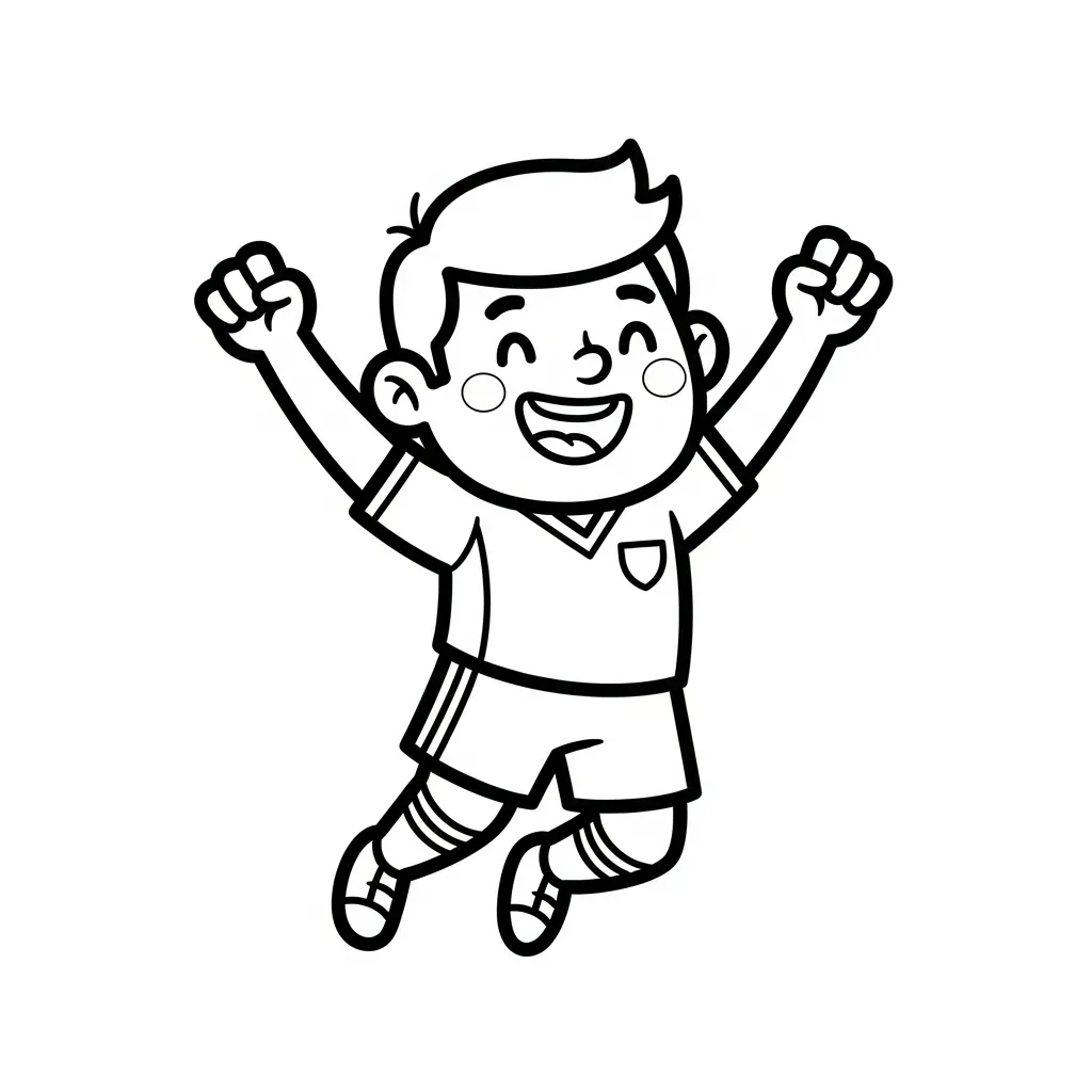 Voetbal kleurplaat 2