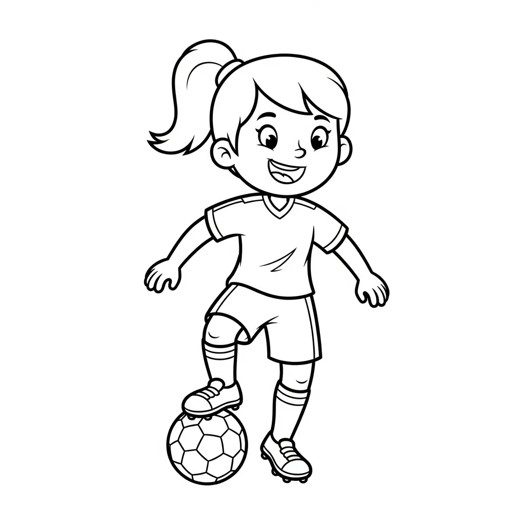 Voetbal kleurplaat 3
