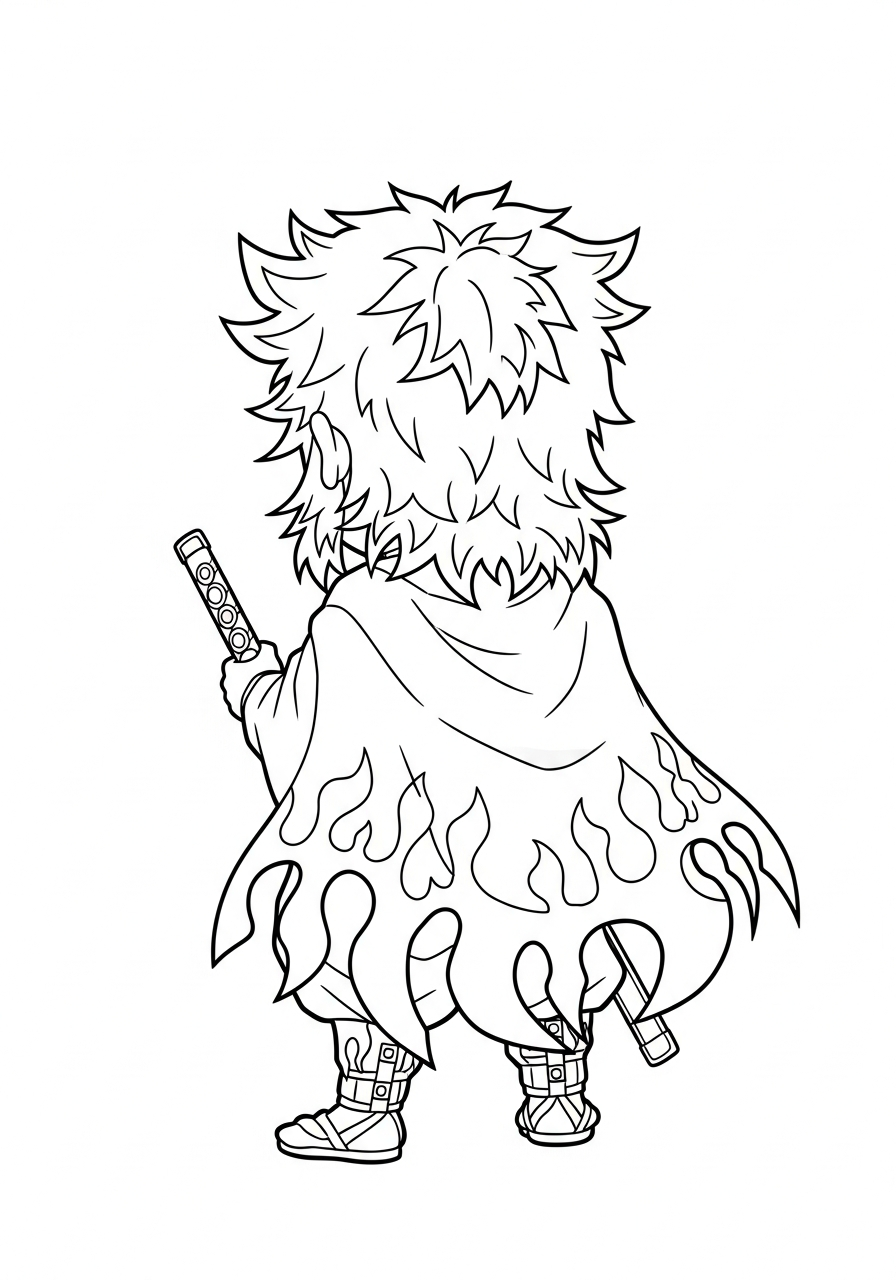 de vuurmantel held kleurplaat