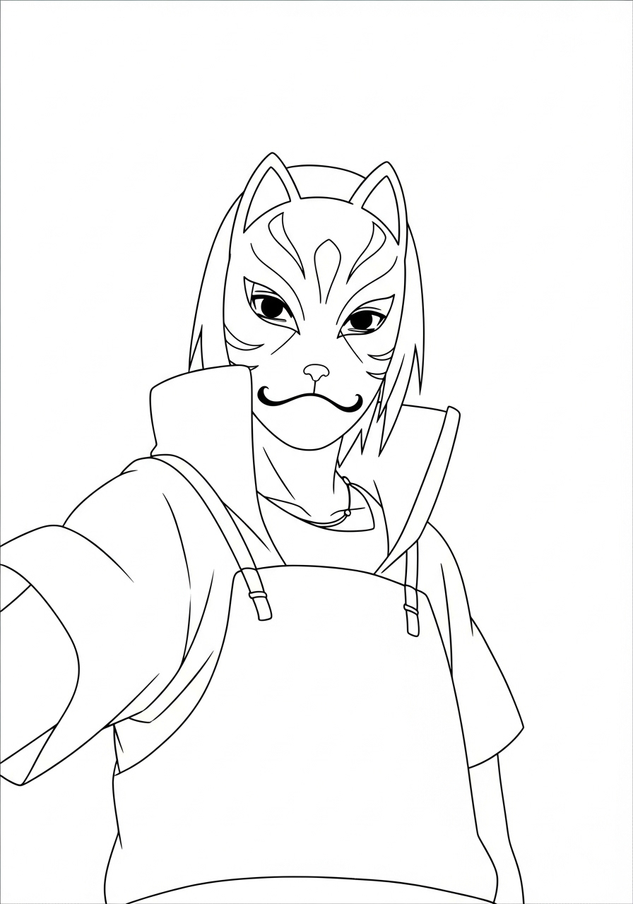 Itachi kleurplaat 18 itachi met anbu masker kleurplaat
