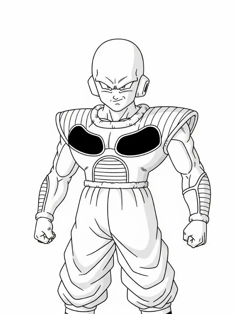 Kleurplaat Dragon Ball Z 16 nappa dragon ball z kleurplaat