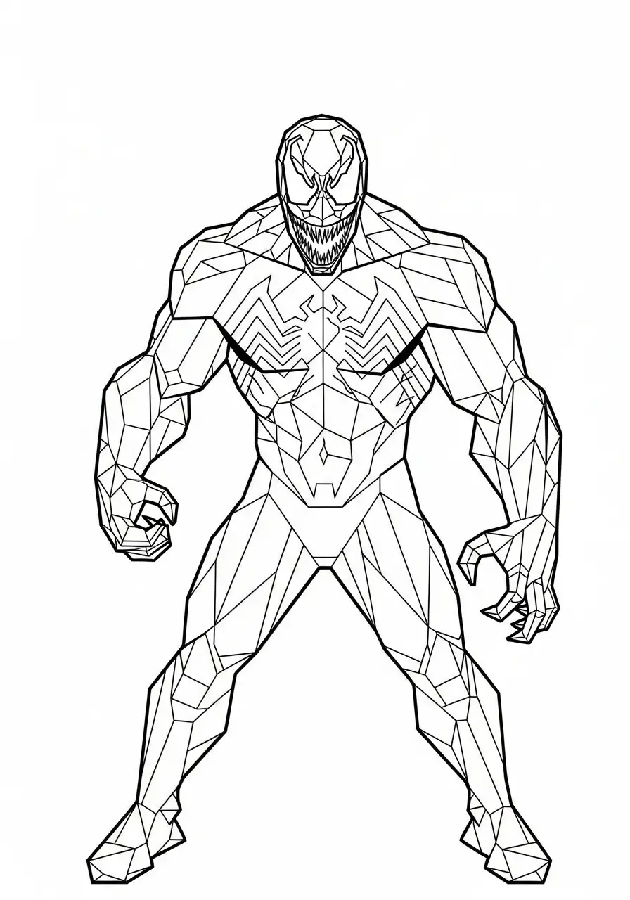 Desenhos para colorir do Venom (19+) - Desenhos da Marvel para imprimir  gratuitamente, image size:896x1280