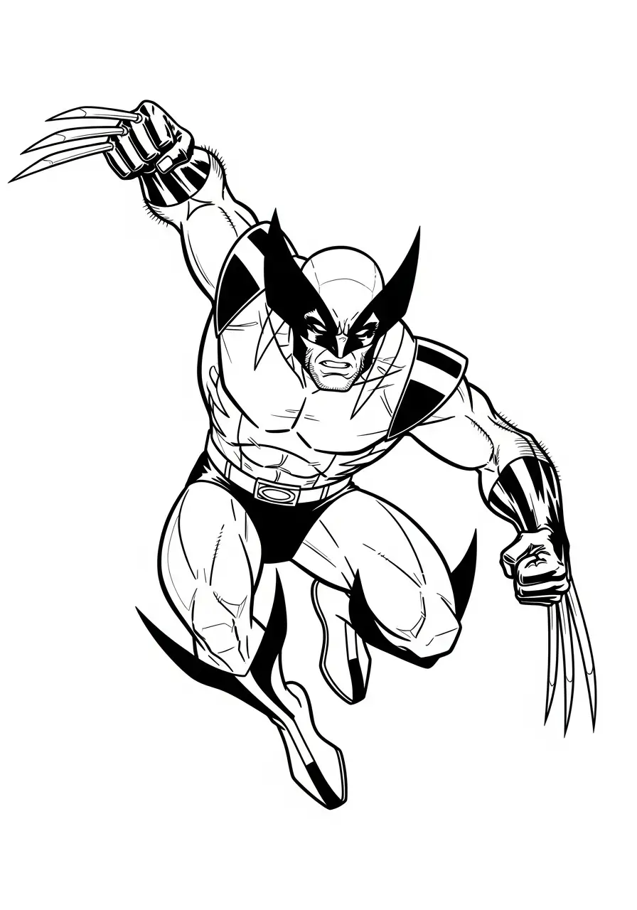 vliegende klauwen actie kleurplaat