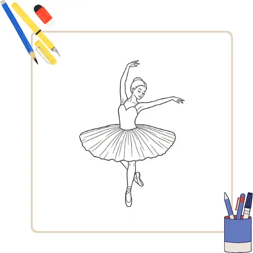 Ballerina Kleurplaat 7 Ballerina Kleurplaat thumbnail