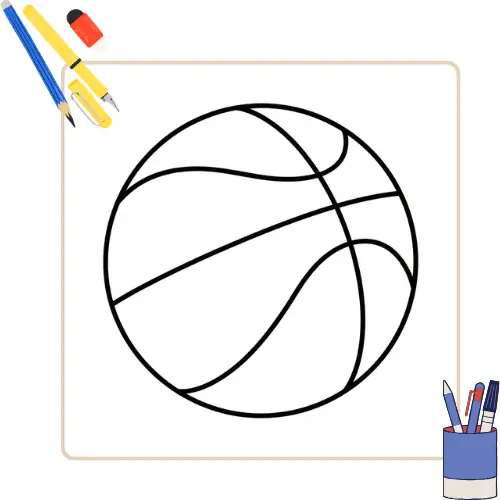 Basketbal Kleurplaat 7 Basketbal Kleurplaat thumbnail