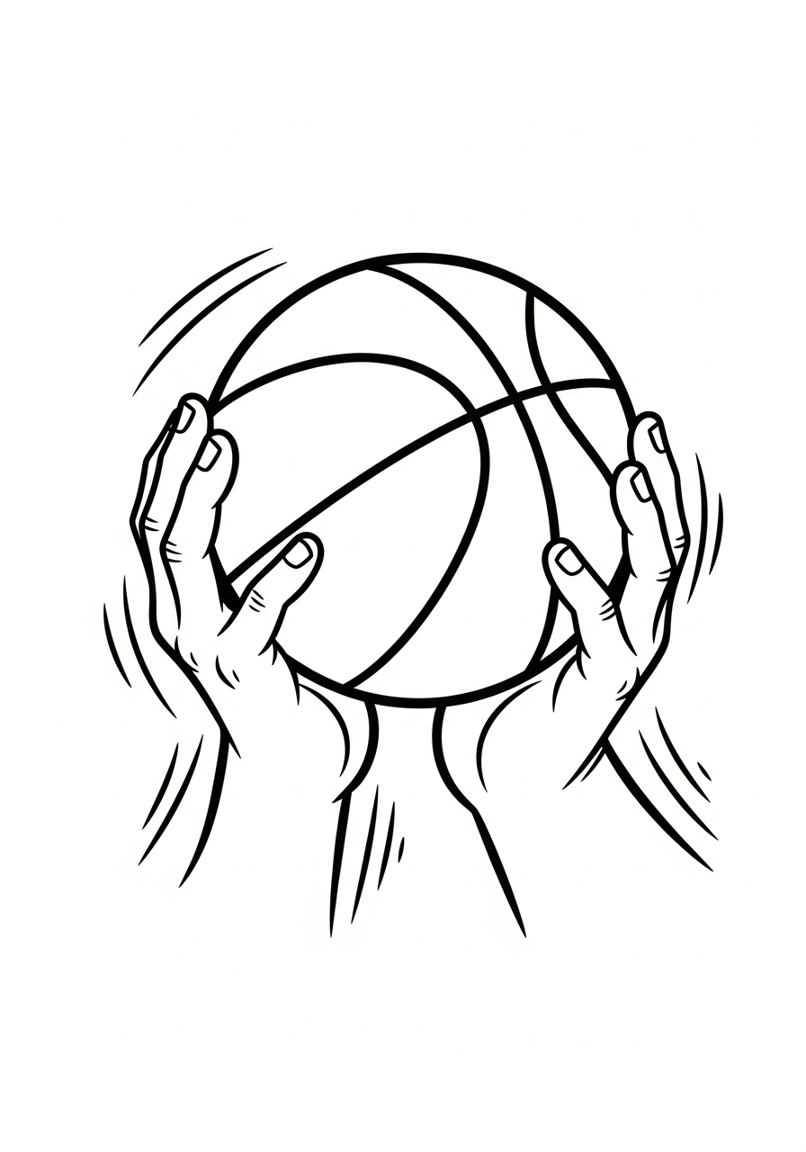 Basketbal Kleurplaat 13 Basketbal Kleurplaat 5