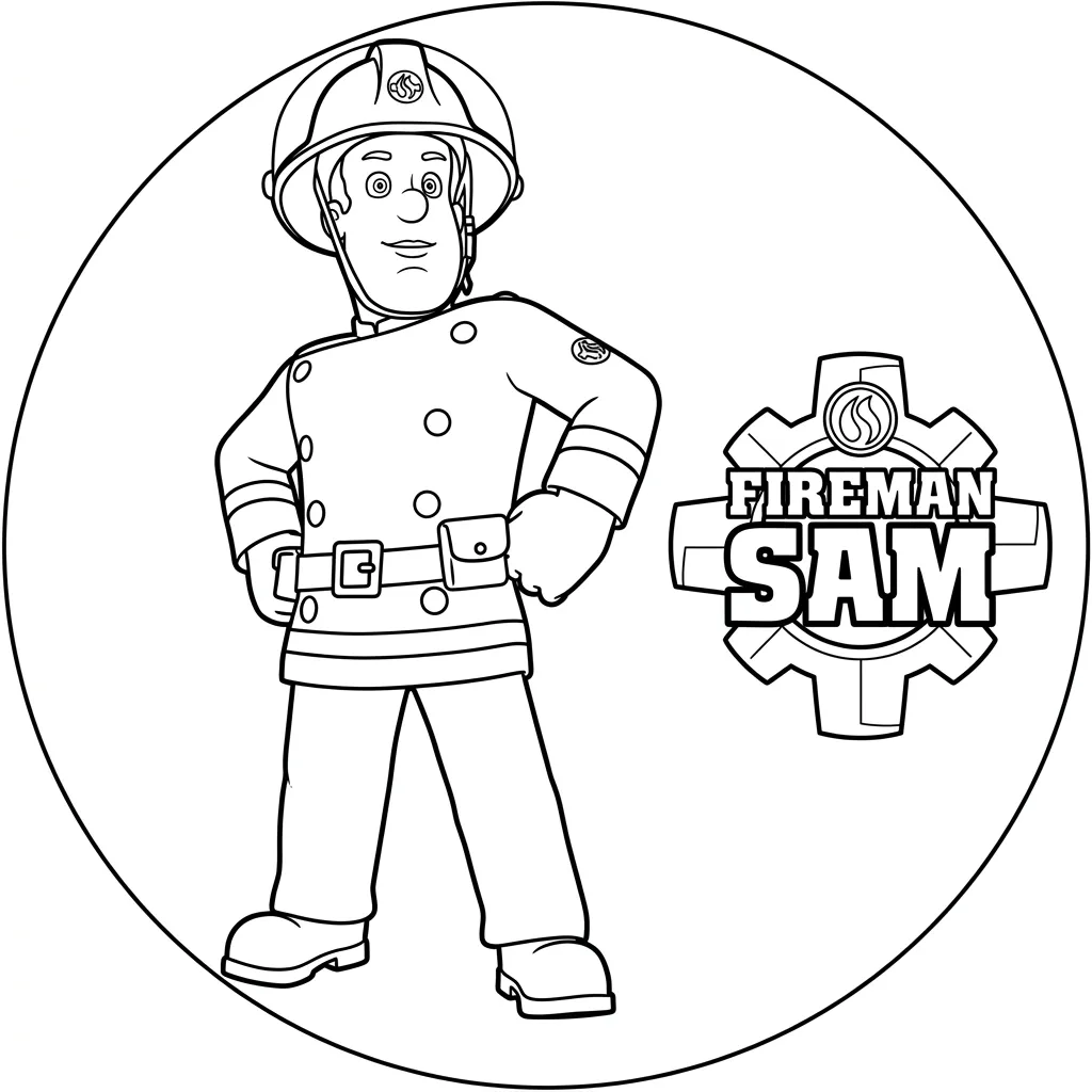 Brandweerman Sam kleurplaat 10 Brandweerman Sam kleurplaat 2