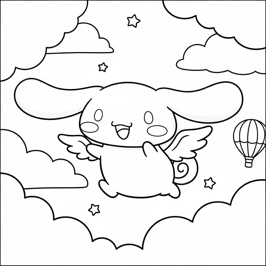 Cinnamoroll pagina da colorare 4